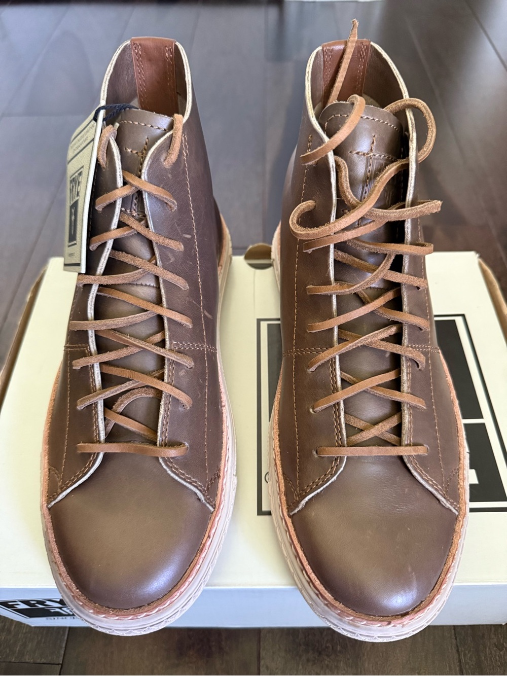 Frye Brown Leather Chukka Boots